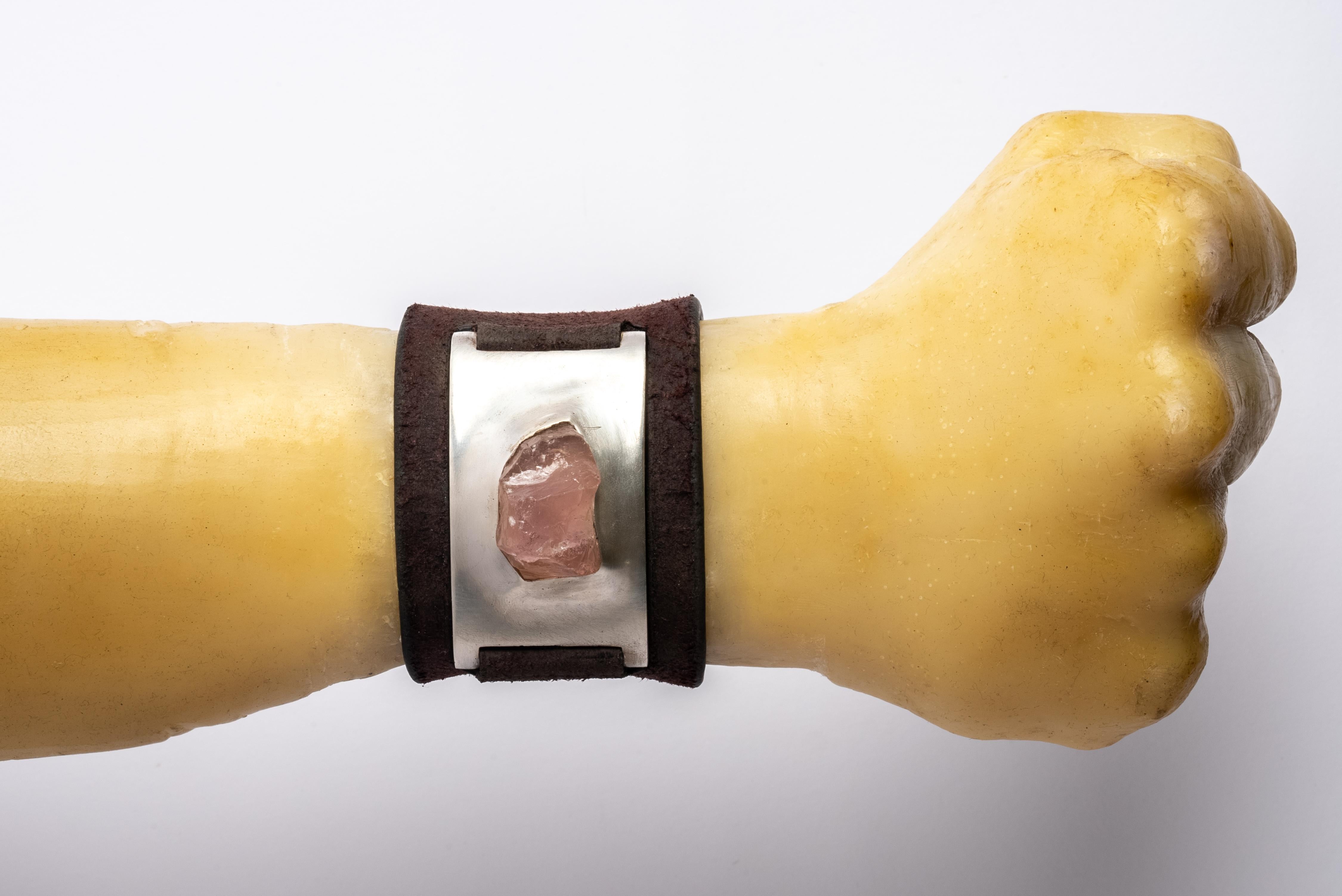 Amulet Cuff (Terrestrial, Rose Quartz, AS+ROS+VMW) In New Condition For Sale In Hong Kong, Hong Kong Island