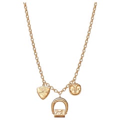 Amulet Egypt Greek Peruvian Charm Necklace 18k Fairmined Ecological Yellow Gold