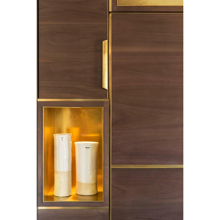 Amuneal’s Murphy Bed in Silvered Walnut and Warm Brass For ...