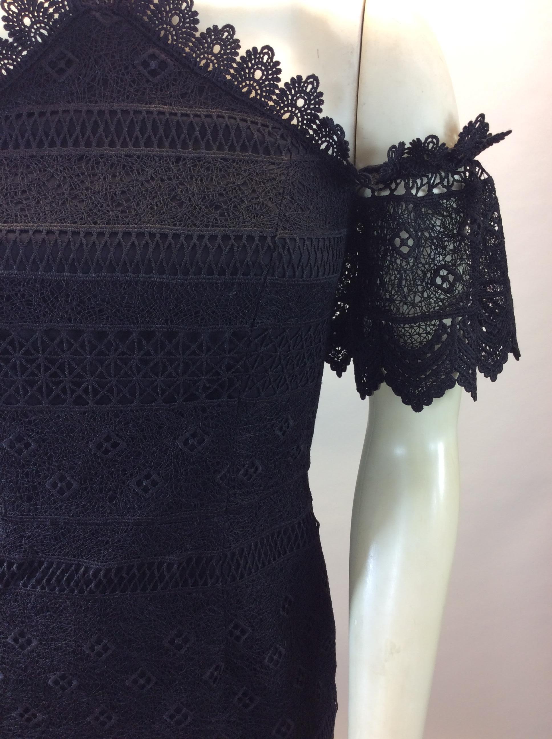 Women's Amur Black Lace Dress For Sale