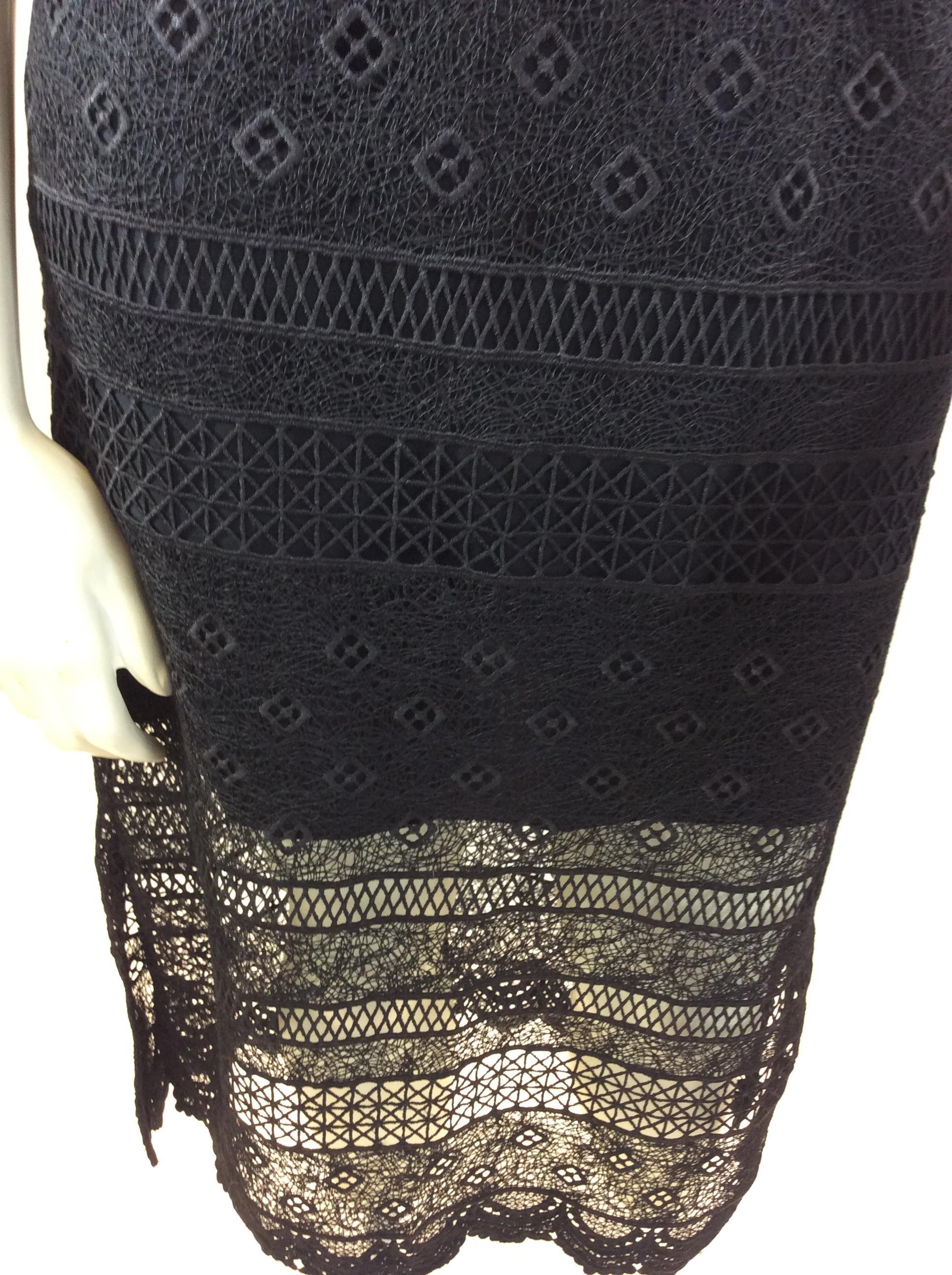 Amur Black Lace Dress For Sale 1