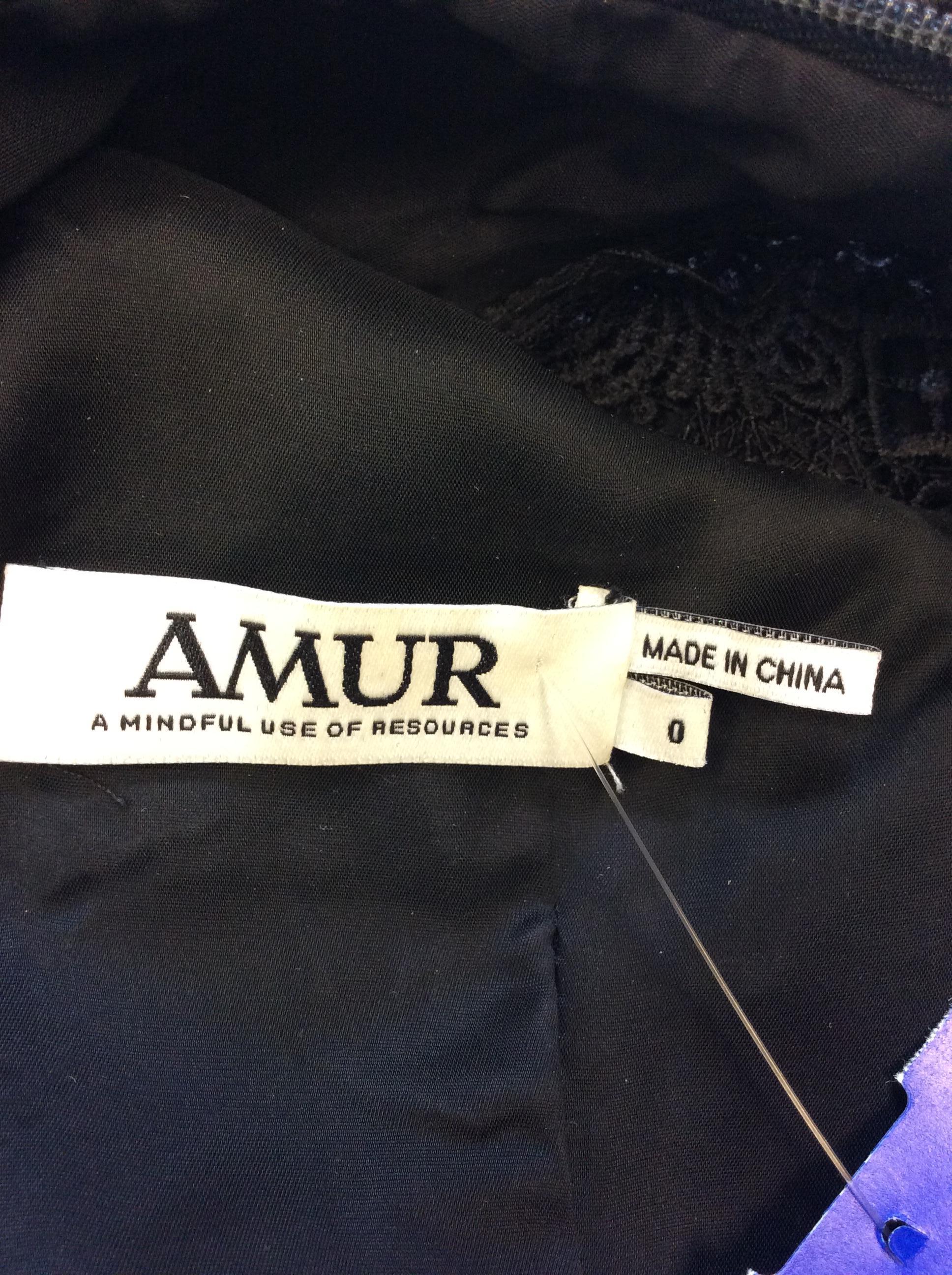 Amur Black Lace Dress For Sale 2