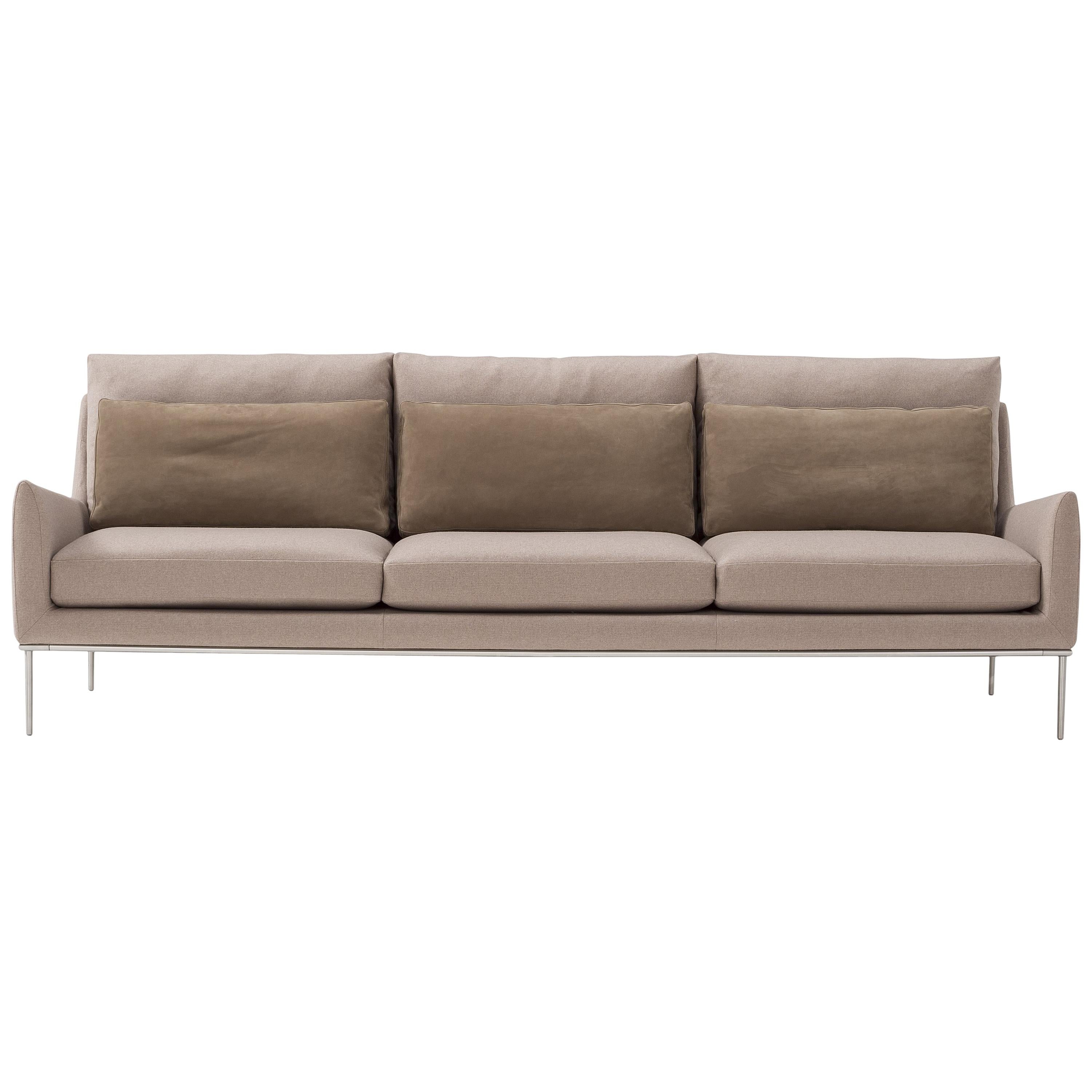 Amura 'Alice' Sofa in Tan Wool by Luca Scacchetti For Sale