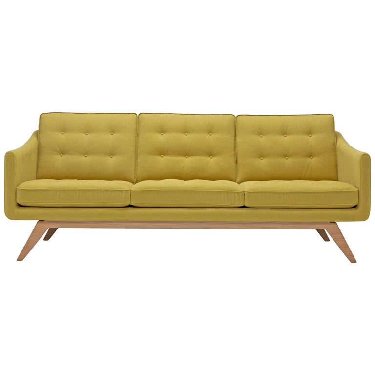 Amura 'Alvar' Sofa in Mustard Yellow by Luca Scacchetti 1