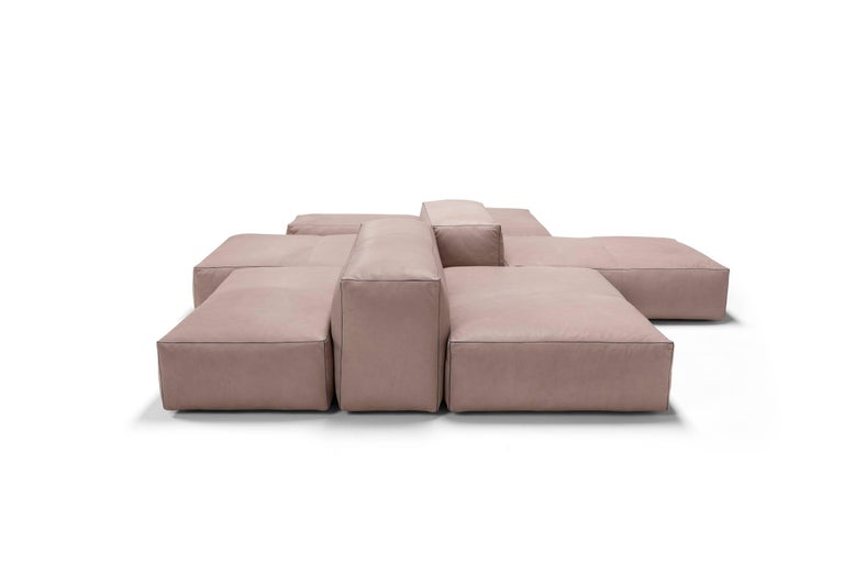 Amura 'Davis' Sofa and Living Set in Leather For Sale at ...