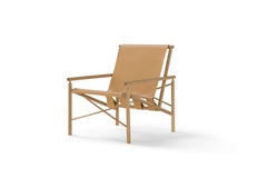 Amura 'Ease' Chair in Light Tan Leather by Gareth Neal