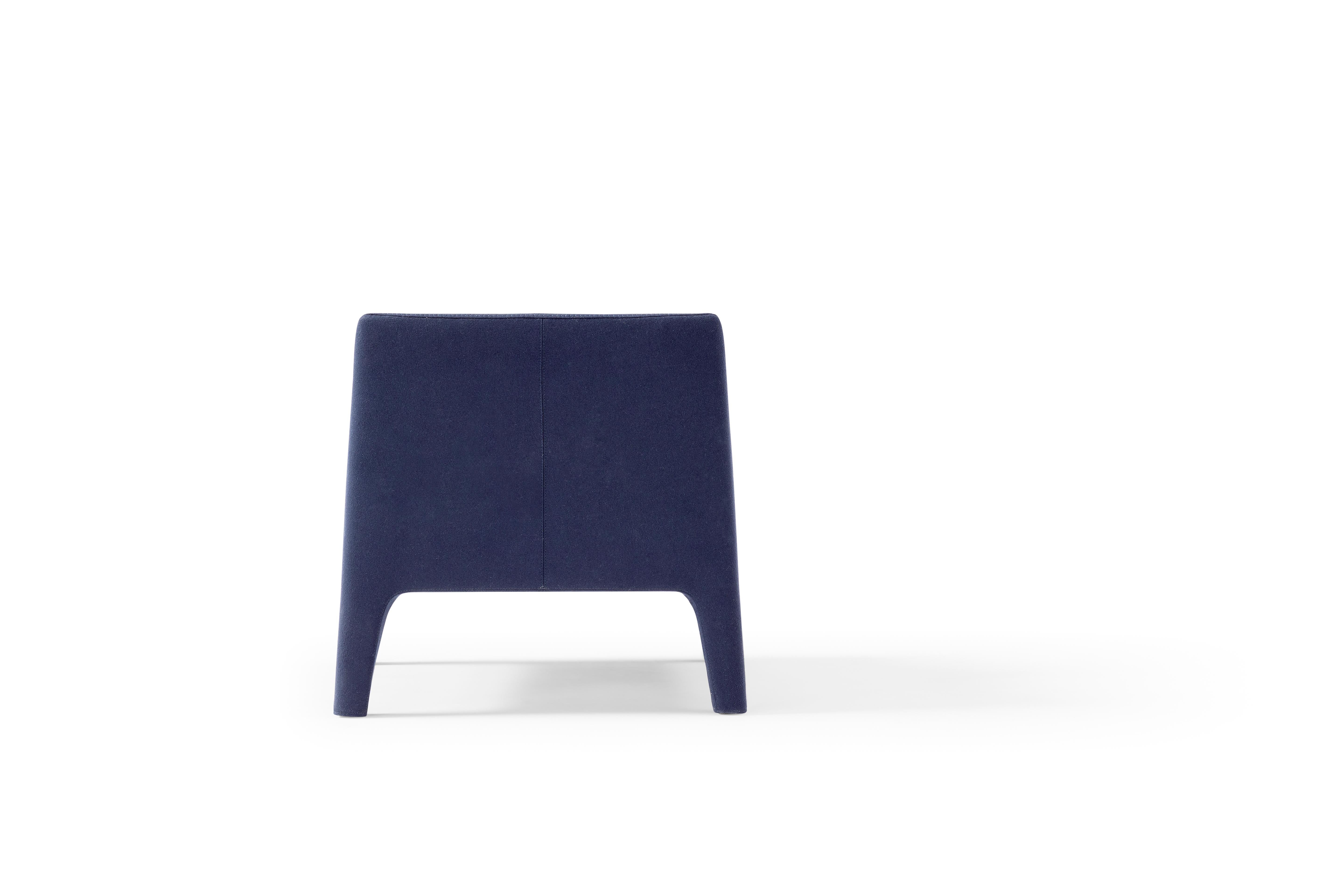 Hand-Crafted Amura 'Frida' Armchair in Blue by Maurizio Marconato & Terry Zappa For Sale