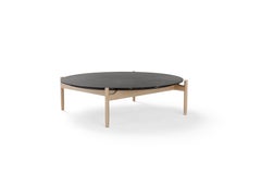 Amura Juli Large Round Coffee Table in Marble and Wood by Marconato & Zappa