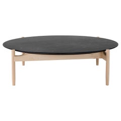 Amura Juli Large Round Coffee Table in Marble and Wood by Marconato & Zappa