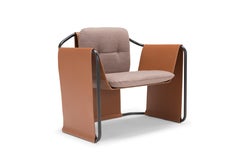 Amura 'Kimono' Armchair in Coffee by Andrea Quaglio & Manuela Simonelli