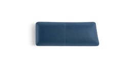 Amura 'Lapis' Bench in Blue Leather by Emanuel Gargano & Anton Cristell