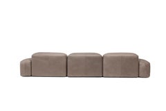 Amura 'Lapis' Sofa in Gray Leather by Emanuel Gargano & Anton Cristell