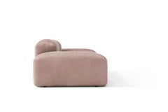 Amura 'Lapis' Sofa in Taupe Leather by Emanuel Gargano & Anton Cristell