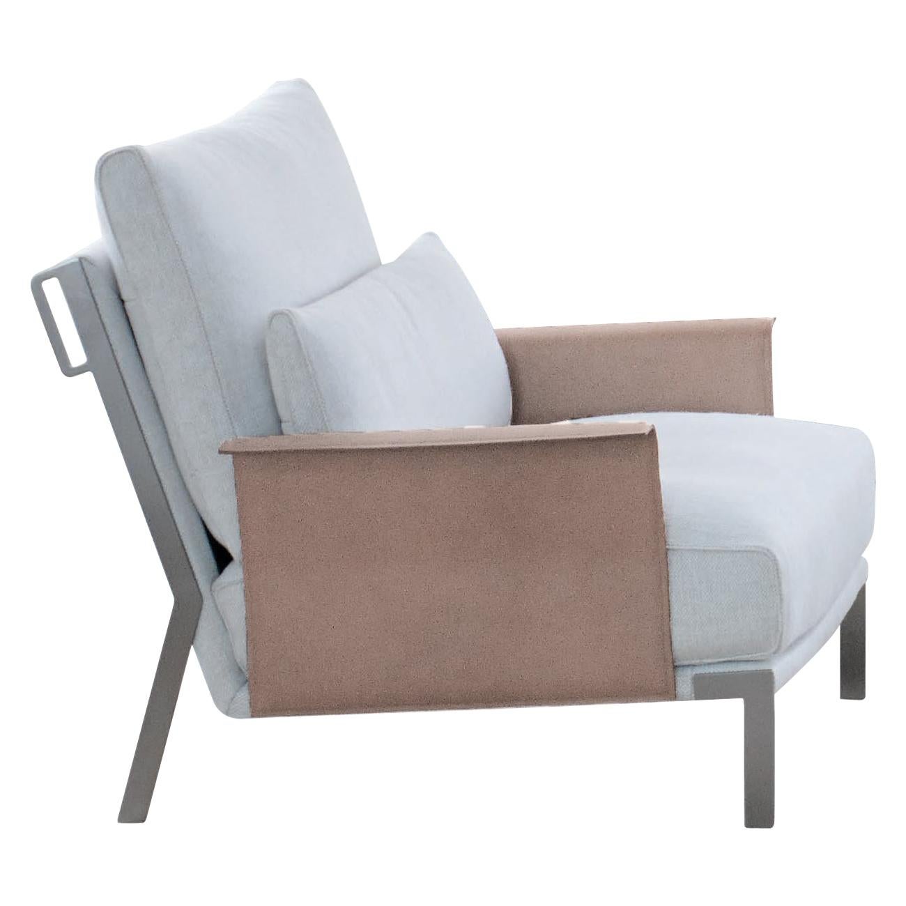 Amura Link Armchair in Fabric by Marconato & Zappa