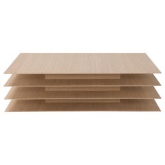 Amura 'Millefoglie' Coffee Table in Oak by Emanuel Gargano & Anton Cristel