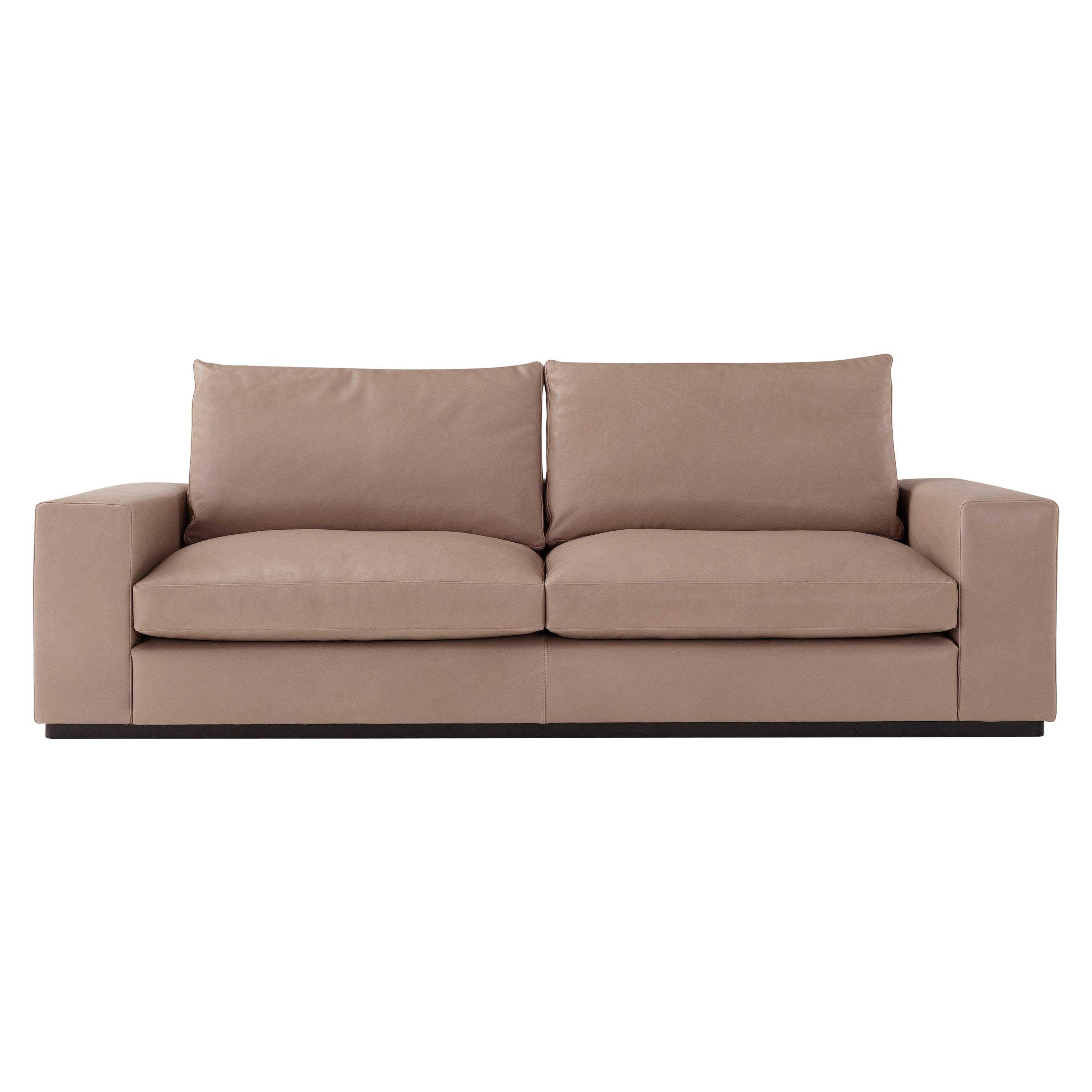 Amura 
Murray
 2-Seat Sofa in Tan Leather by Amura 
Lab For Sale