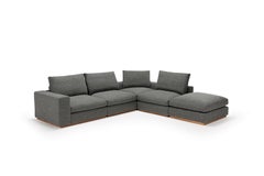 Amura 'Murray' Composition Sofa in Charcoal Fabric by Amura Lab