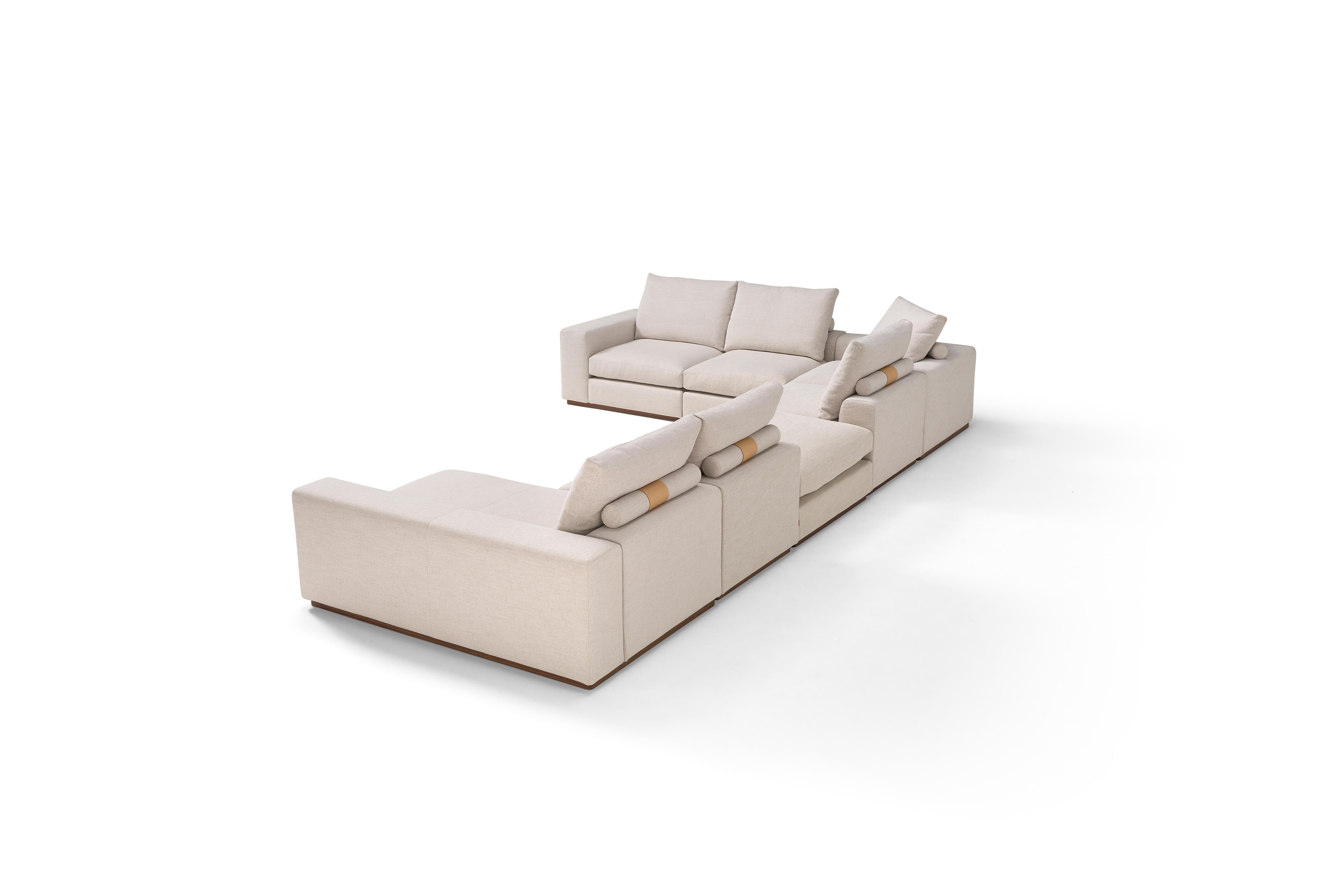 Hand-Crafted Amura 'Murray' Composition Sofa in Ivory by Amura 'Lab