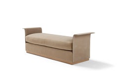 Amura 'Nap' Bench in Alpaca and Leather