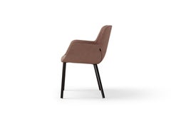 Amura 'Panis' Armchair in Brown Leather by Emanuel Gargano & Anton Cristell