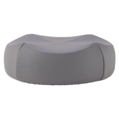 Amura 'Panis' Medium Pouf in Gray Fabric by Emanuel Gargano & Anton Cristell