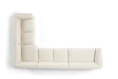 Amura 'Panis' Sectional in White Fabric by Emanuel Gargano & Anton Cristell