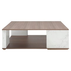 Amura Quattropietre Coffee Table Wood/Marble by Emanuel Gargano & Anton Cristell