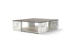 Amura Quattropietre Tisch aus Glas & Marmor von Anton Cristell & Emanuel Gargano