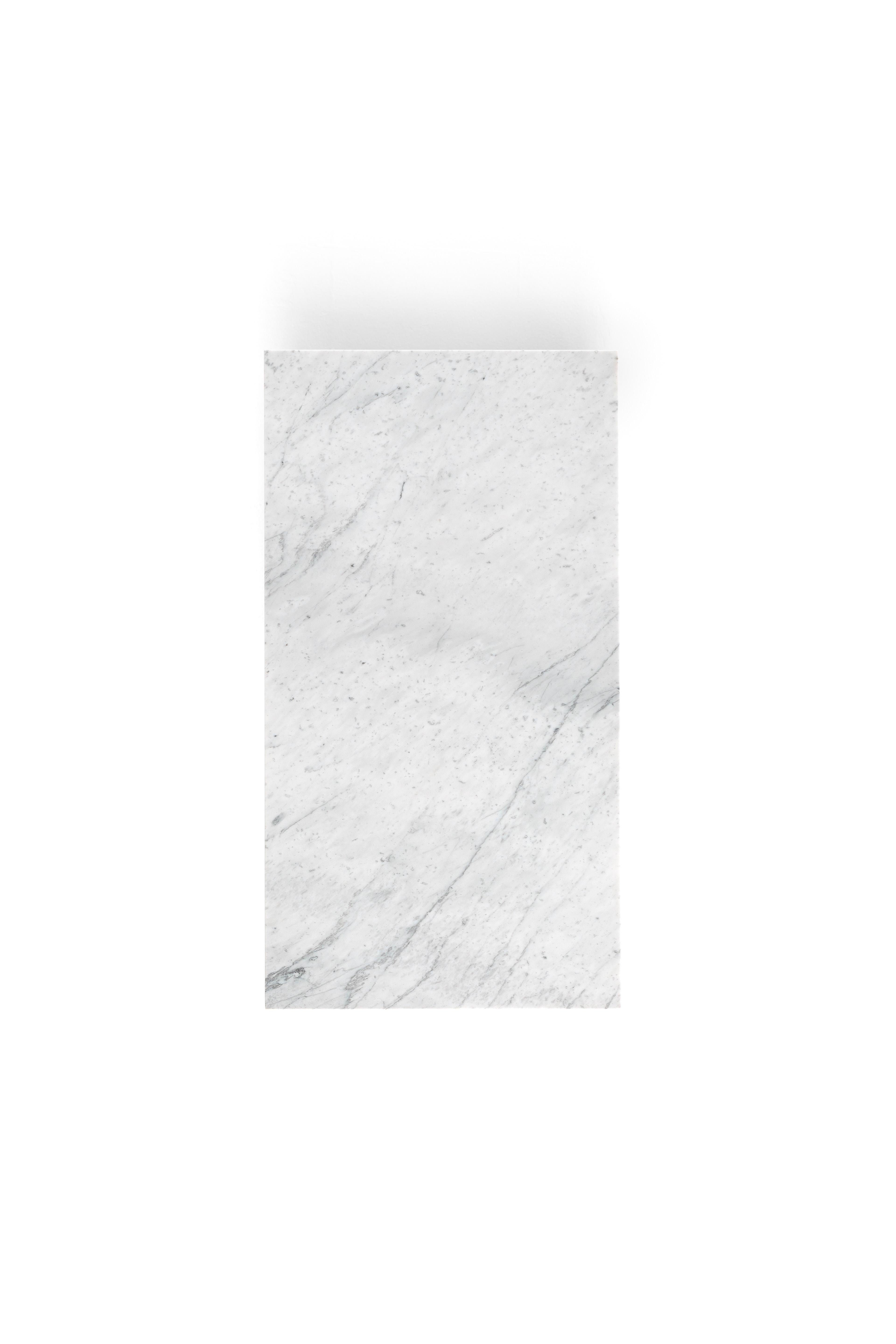 Italian Amura 'Range' Coffee Table in Carrara Marble and Metal by Marconato & Zappa For Sale