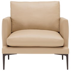 Amura 'Segno' Armchair in Beige Leather by Amura 'Lab