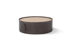Amura 'Setacci' Coffee Table with Metal Frame and Wood Top