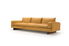 Amura 'Tau' Sofa in Yellow Leather by Emanuel Gargano
