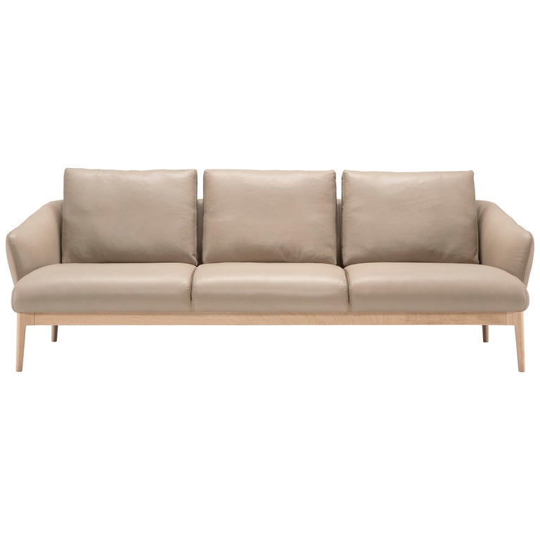 Amura 'Theo' Sofa in Tan Leather by Maurizio Marconato & Terry Zappa 1