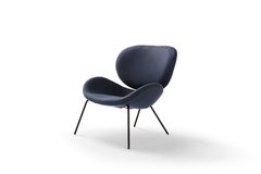 Amura 'Uchiwa' Chair in Blue Fabric by Andrea Quaglio & Manuela Simonelli