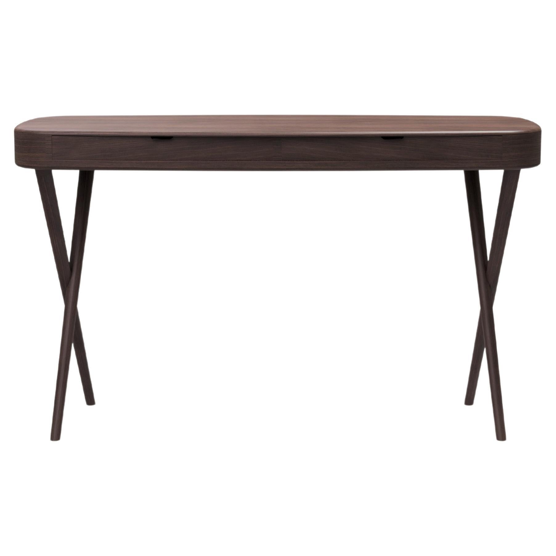 Amura Vanity Table in Wood with Metal Base by Stefano Bigi For Sale