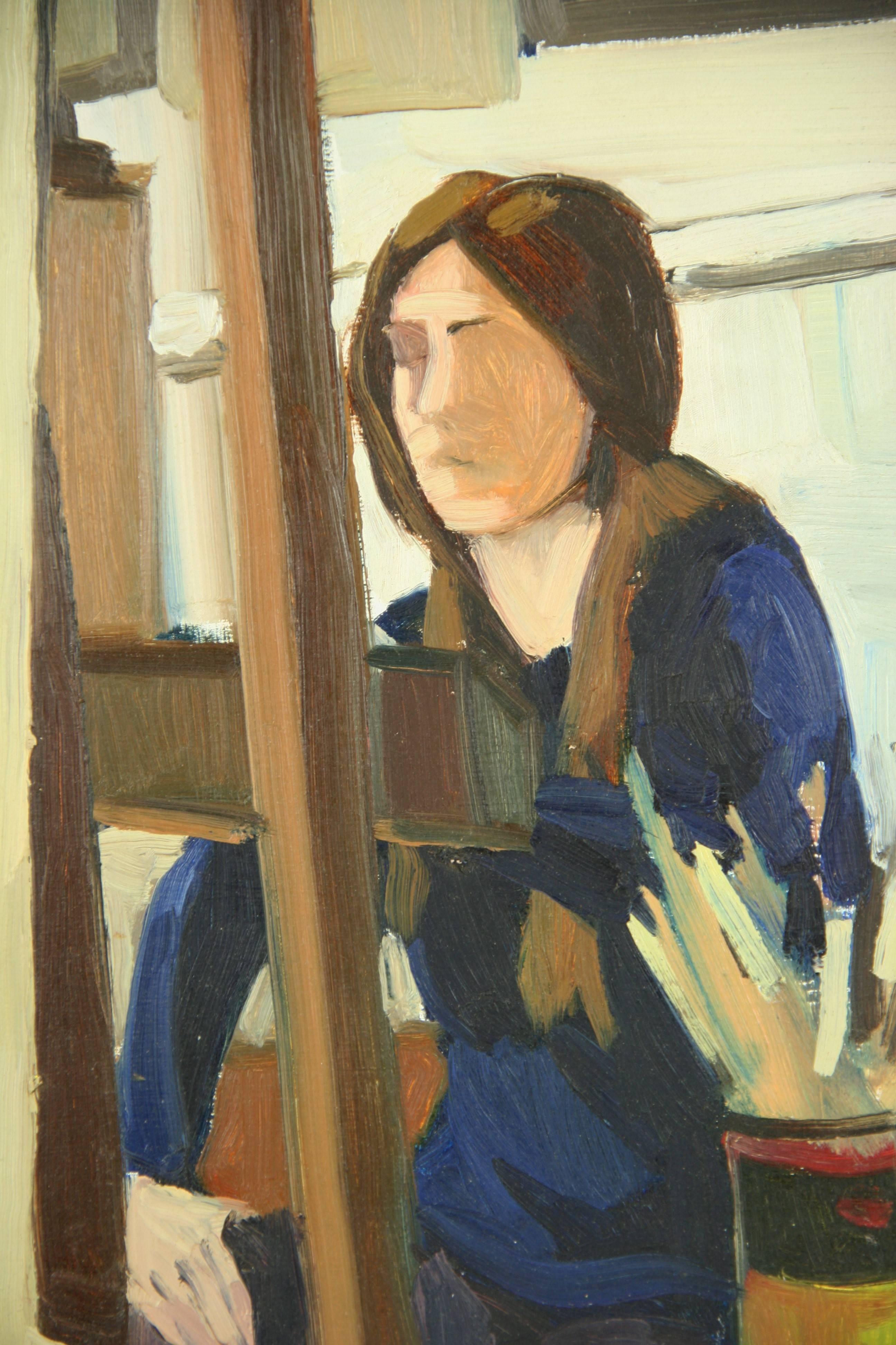 French Art Class Figurative Interior Painting For Sale 1