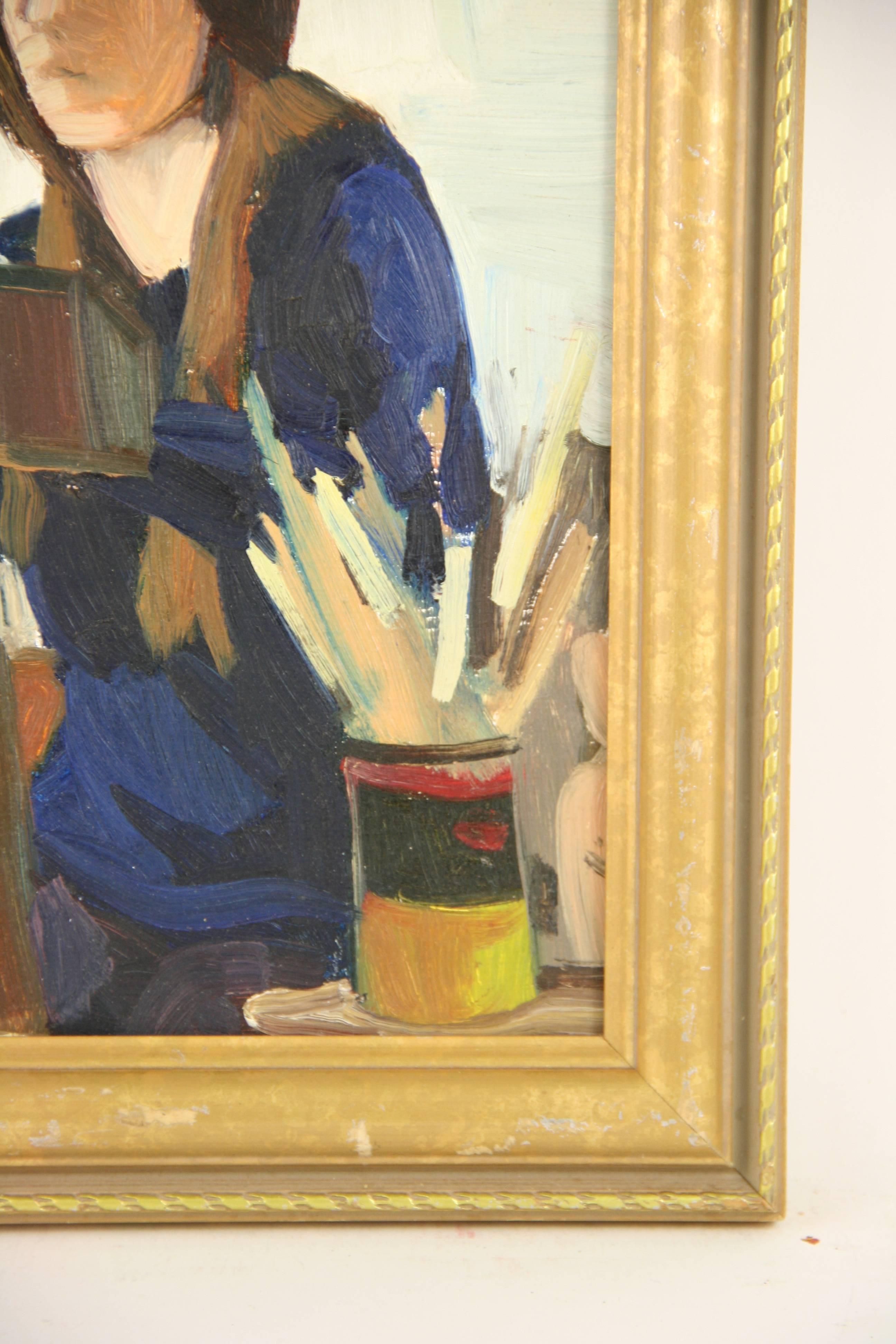 French Art Class Figurative Interior Painting For Sale 3