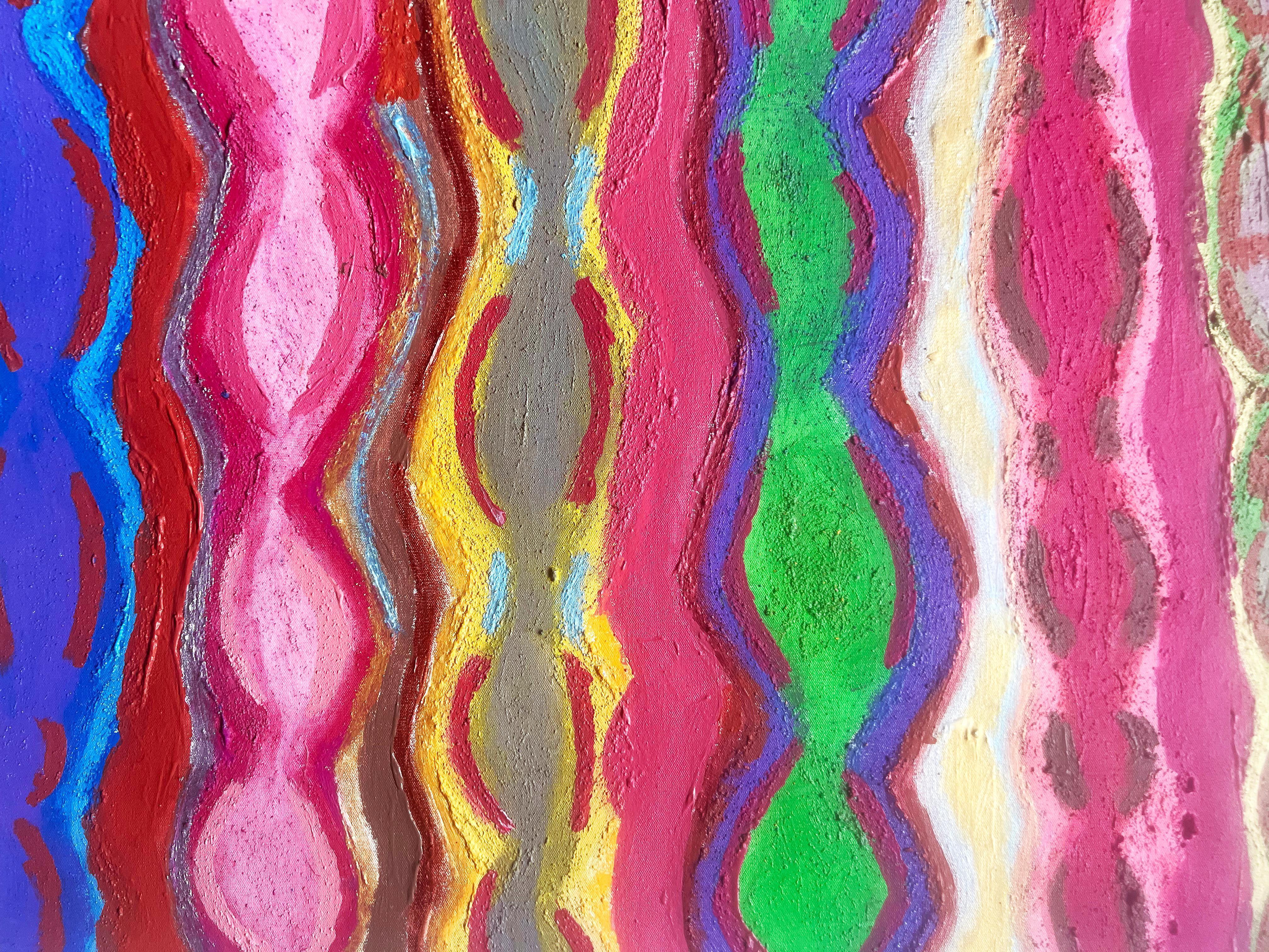 Principesse nubiane, pittura acrilica colorata su tela - Painting Astratto di a.muse