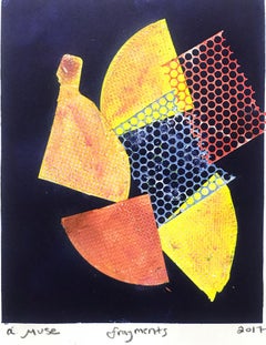 Fragments I, Bold Colorful Original Work on Paper