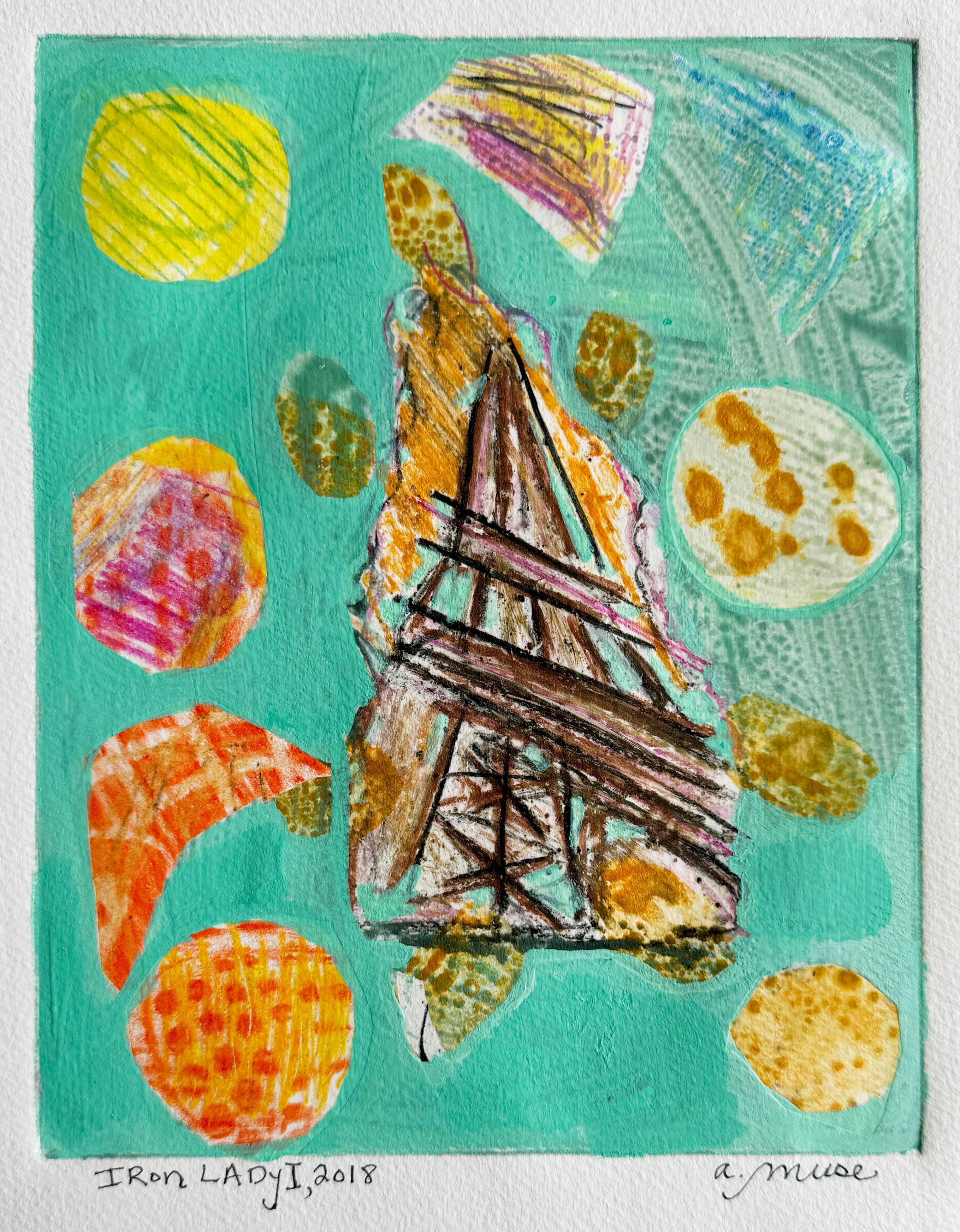 París Francia, Torre Eiffel, Dama de Hierro I, Arte sobre Diseño Obra sobre Papel - Print de a.muse