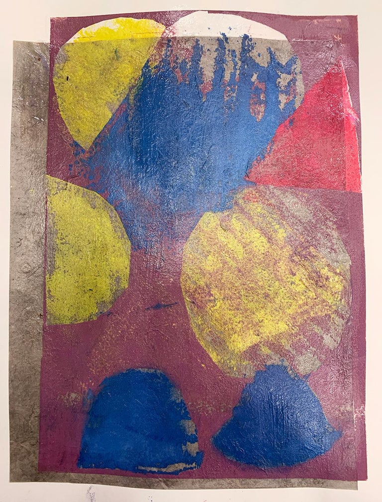 A Muse Love Me Tender Unique Monotype Contemporary Abstract