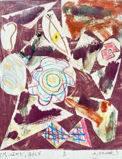 Mindset, arte astratta multicolore su disegno su carta