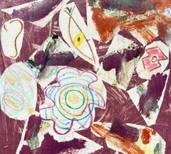 Mindset, Monotype Print, Contemporary Abstract Art on Rag Paper, 2023, Signed