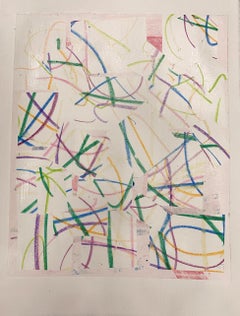 Twirling, One-of-a-Kind Abstract Work on Paper, Emerging Art