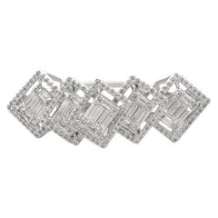 Anello Amwaj in oro bianco 18 carati con diamanti