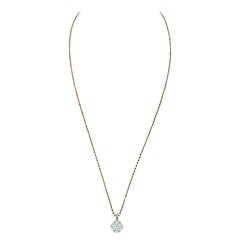Amwaj Jewellery Pendentif en or rose 18 carats avec diamants ronds