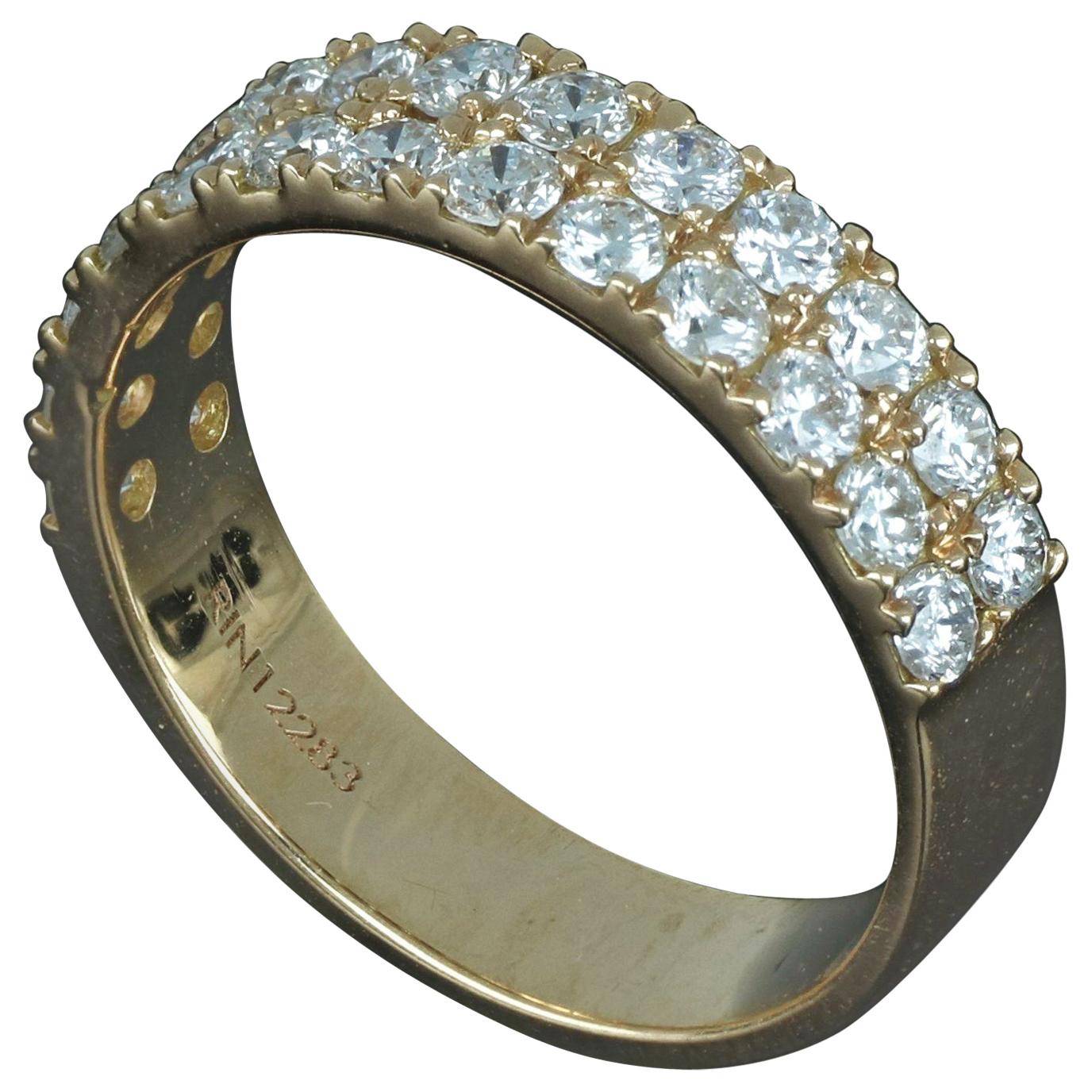 Anillo de oro rosa de 18 quilates con diamante redondo de Amwaj Jewellery
