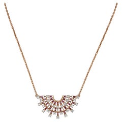 Amwaj Jewellery en or rose 18 carats avec rubis et diamants taille ronde