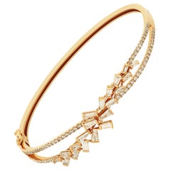 Amwaj Jewellery Marquise Cut Diamond Bangle