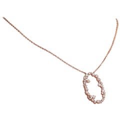 Used Amwaj Jewelry 18 Karat Rose Gold Pendant